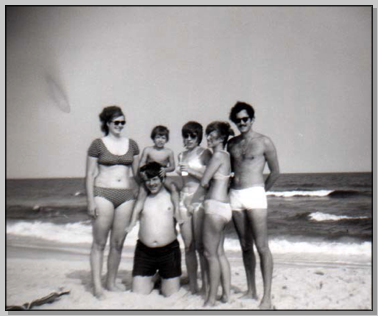 Linda Charles Waitkus, Keith Kaufman, Karen Waitkus, Patti, Phil Kaufman  c. 1970